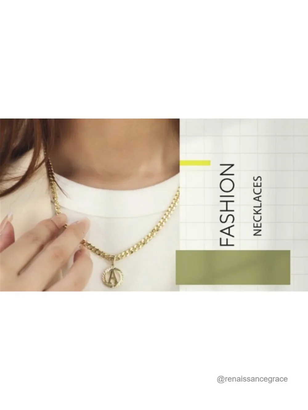 Personalized Initial Pendant Necklace 14k Gold Plated Stainless Steel